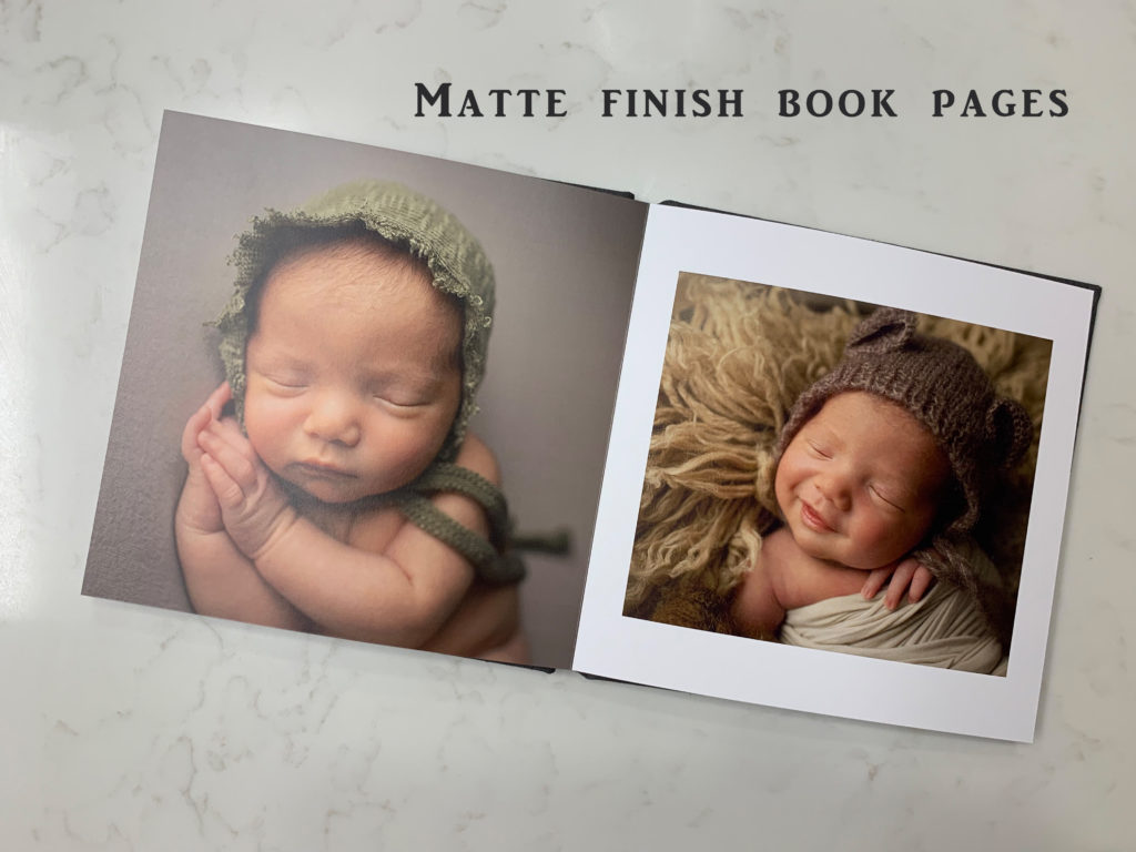 book pages matte
