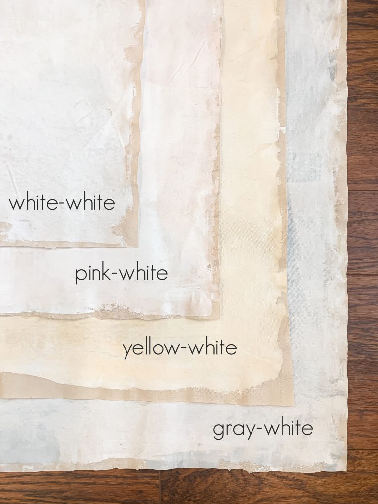 4 backdrops with labels